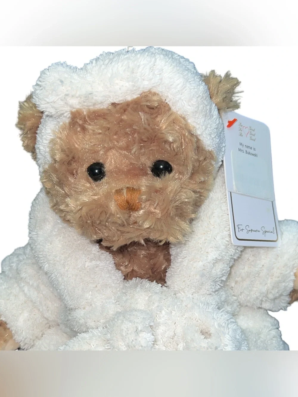 bukowski bear Mrs. Bukowski Sweden Plush Spa Robe And Slippers Stuffed Plush